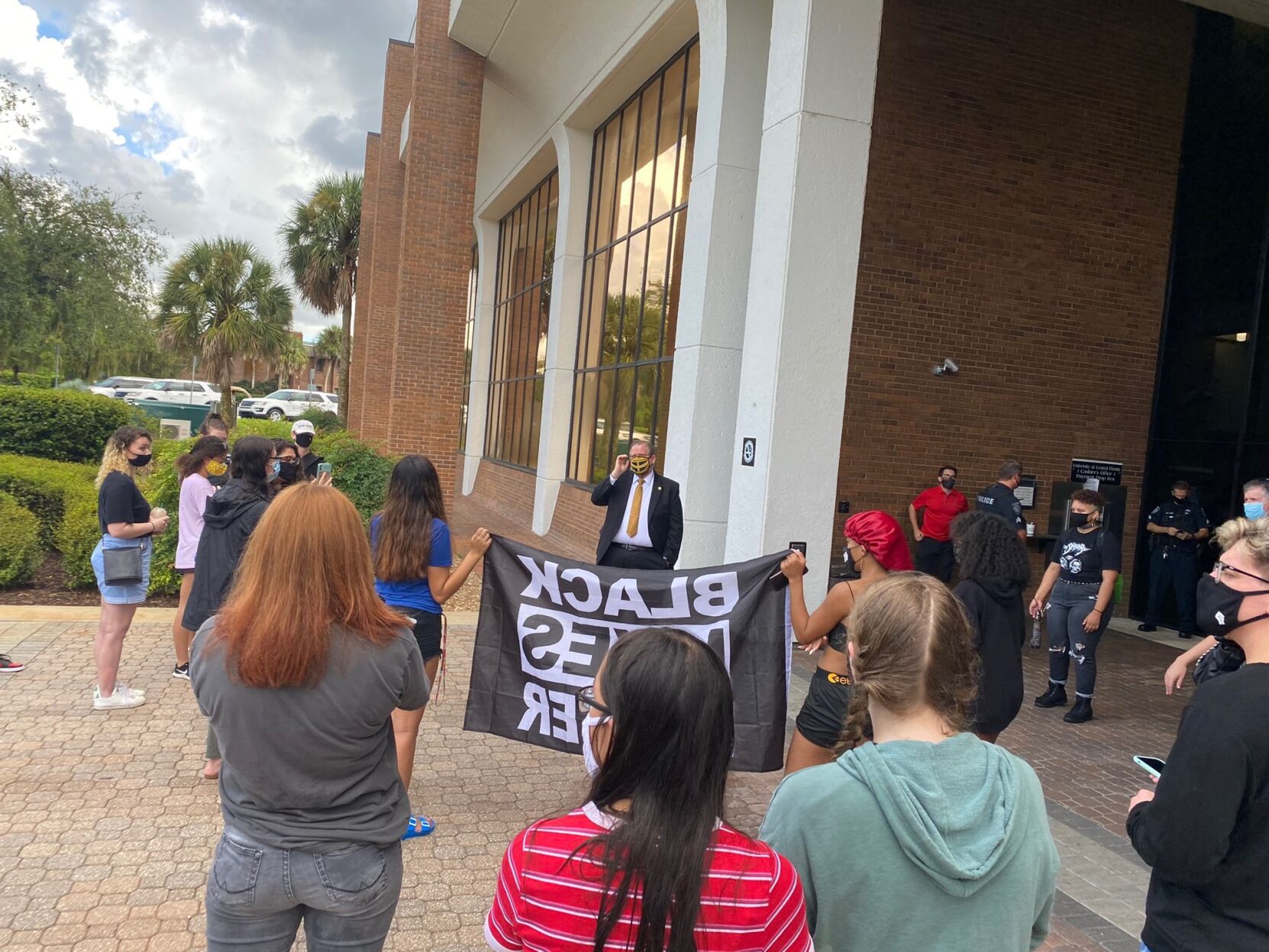 UCF student activists demand action after altercation with gun-rights activist Kaitlin Bennett